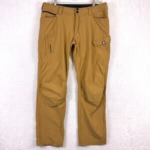 Truewerk T1 Werkpant Cargo Pants Mens 36x32 Rust Brown Nylon Softshell Stretch